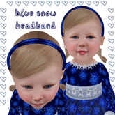 Pat A Kake Blue Snow Headband
