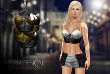[FLRN] Padme Bustier Black&Yellow