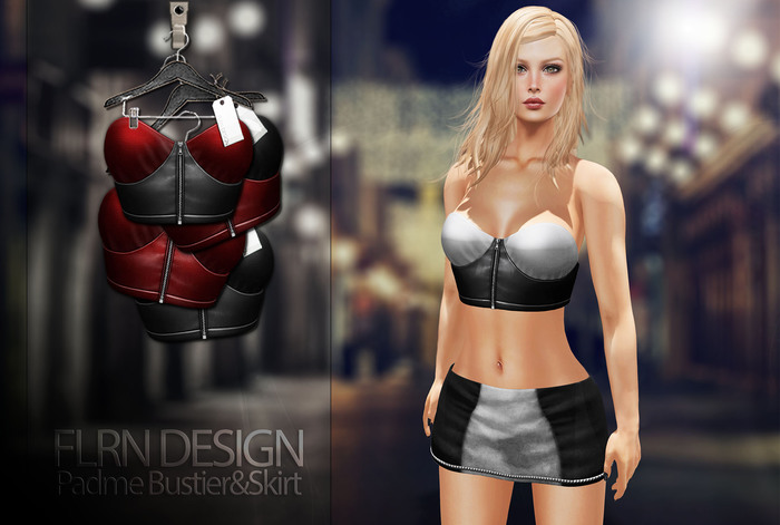 [FLRN] Padme Bustier Black&Red