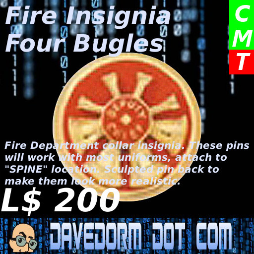 Fire Insignia: Four Bugles