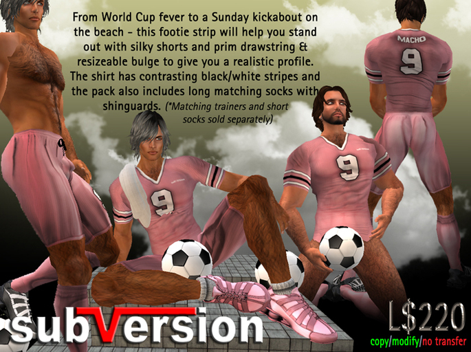.~subVersion~. FOOTBALL KIT BABY PINK