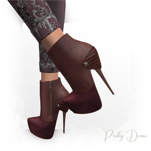 .::Pretty Boots::.  Lilac Baby Boots - Three Versions