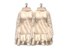 {amiable}Mesh Glitter Sweater and Frilled Short Skirt_Yellow