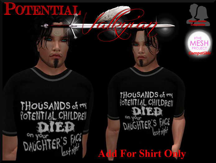 ~Valkyrian~Potential [Fitmesh] Classic tshirt male(BOXED)