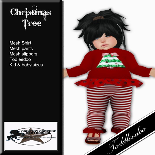 Country Couture Toddleedoo Christmas Tree Outfit