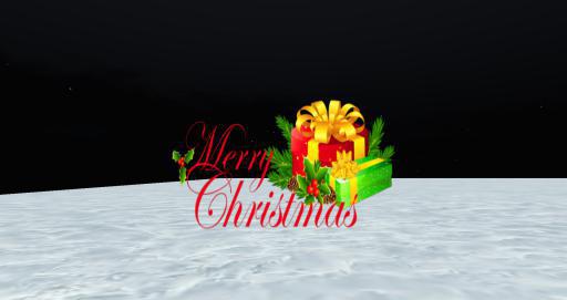 NEW Merry Christmas Sign with Presents 2015