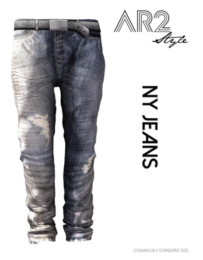 [AR2 Style] NY Jeans - WASHED DENIM