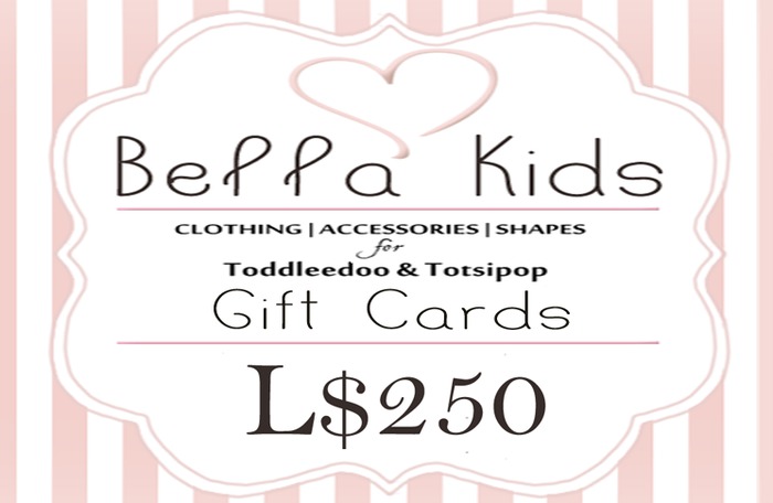 [:BeLLa KiDs:] Gift Card ~ 100L