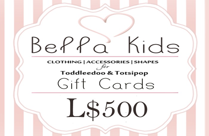 [:BeLLa KiDs:] Gift Card ~ 500L