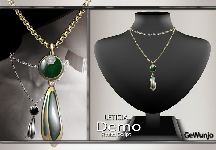 GeWunjo : LETICIA opal necklace DEMO