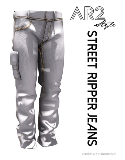 [AR2 Style] Street Ripper Jeans - MAN - White (Wear Me)