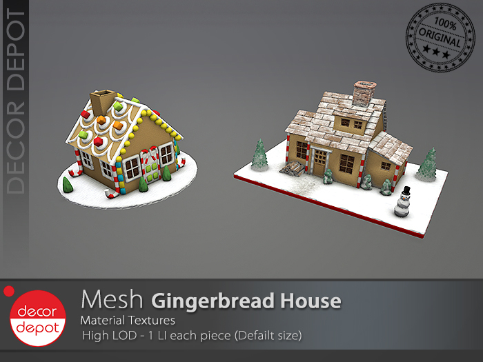 [DD] - FULL PERM Gingerbread Houses