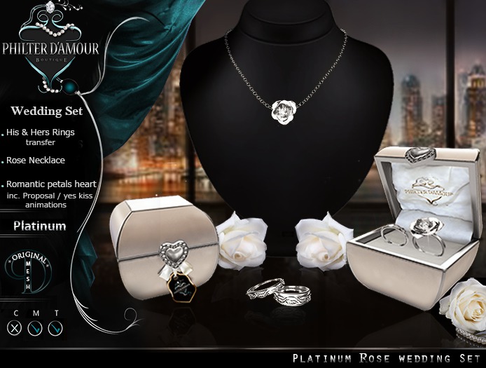 - PD - Platinum Rose Wedding Set 