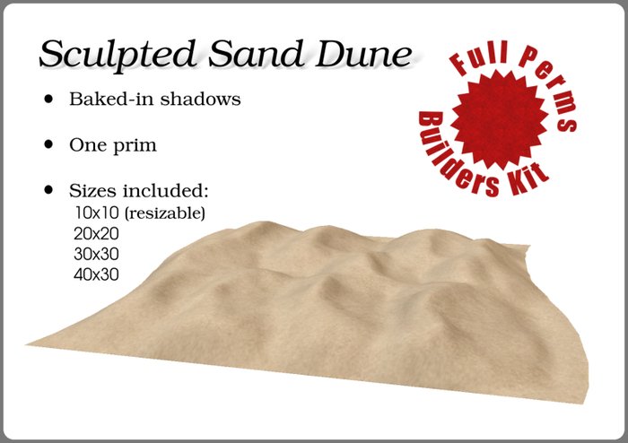 Sculpted Sand Dune - Builders Kit (full perms)