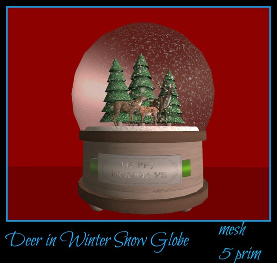 Imaginits Deer Snow Globe
