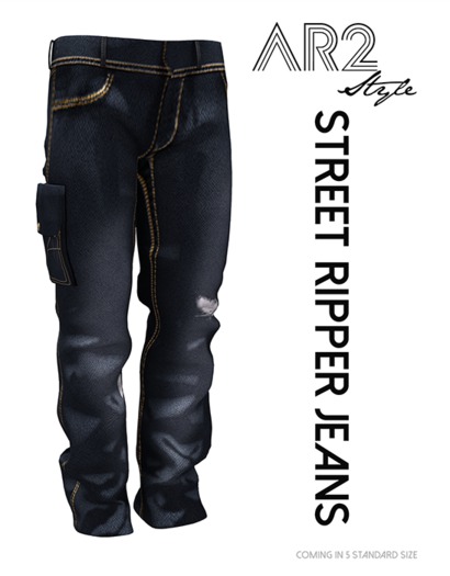 [AR2 Style] Street Ripper Jeans - MAN - Dark Blue