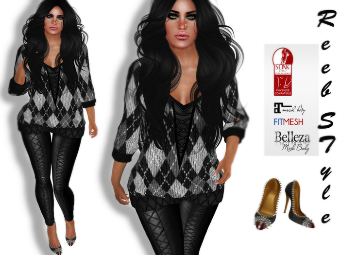 241-Reeb Srtle Zara Black -Grey