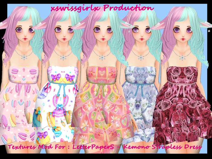 Textures Mod For Kemono Strapless Dress