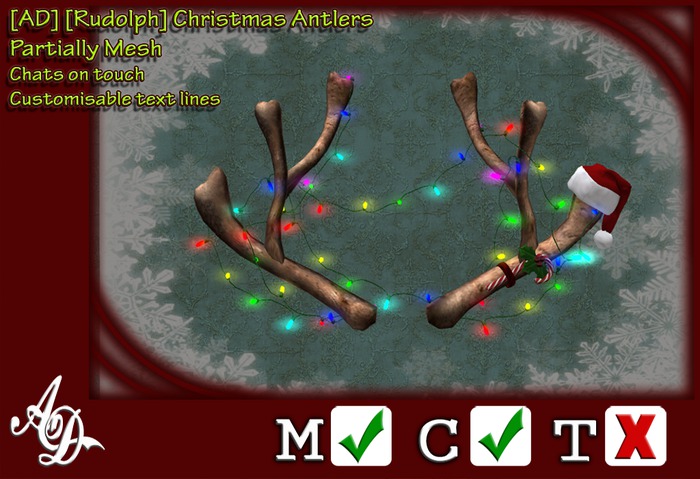 [AD] [Rudolph] Naughty Christmas Antlers BOXED
