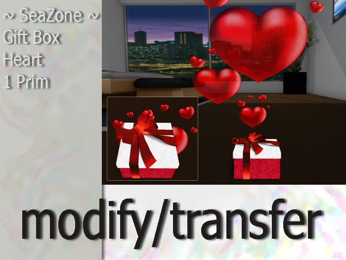 ~SeaZone~ Gift Box Heart [TRANSFER]