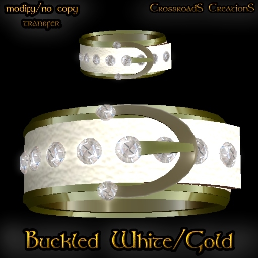 Buckled in White/Gold boxed
