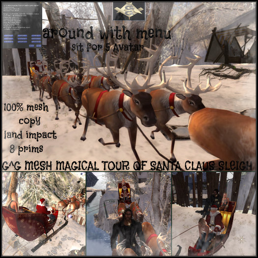 G^G MESH MAGICAL TOUR OF SANTA CLAUS SLEIGH