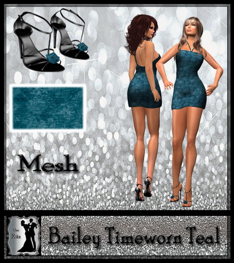 Bailey Dress Timeworn Vintage Teal The Ritz