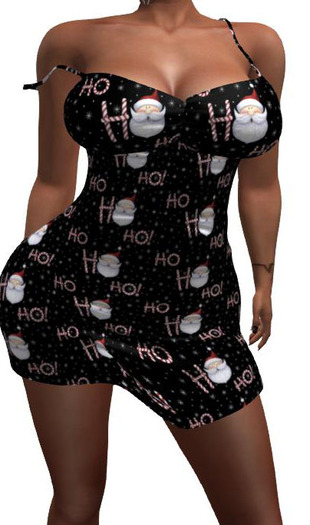 HOHOHO STRAP OFF MESH DRESS