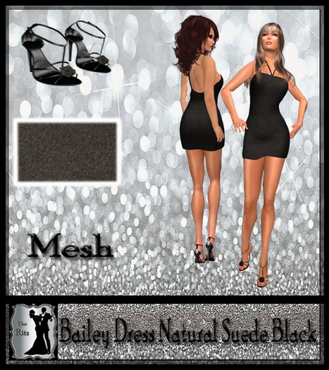 Bailey Natural Suede Black