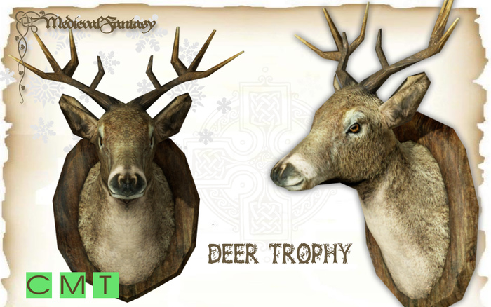 [MF] Mesh deer head trophy full permissions (boxed)
