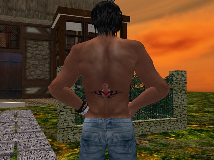 tat tribal rose and heart 2