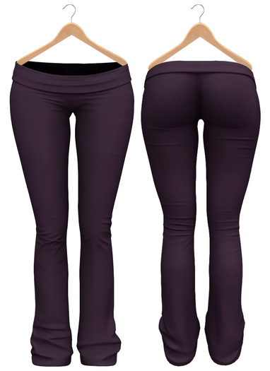 Blueberry - Sylvia Mesh Yoga Pants - Maitreya/Belleza/Slink - Purple