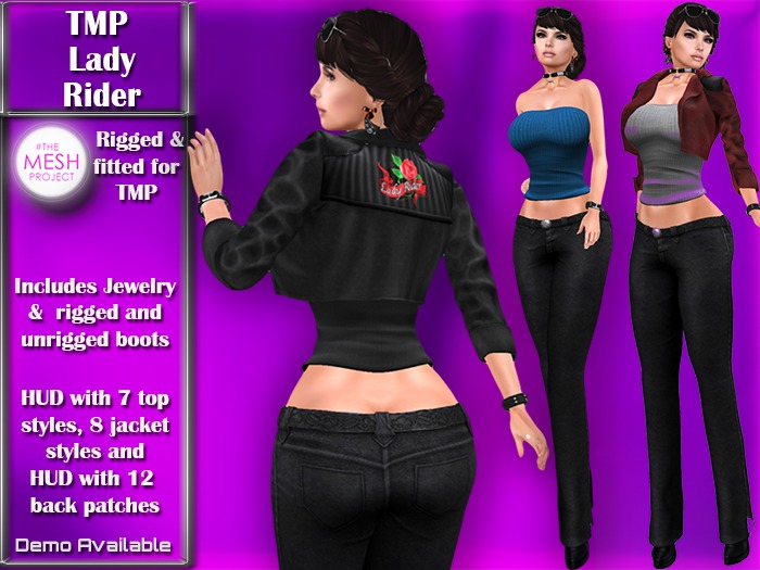TheMeshProject (TMP) - Lady Rider Complete Outfit