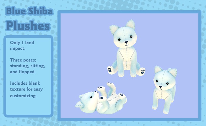 Liminality- Blue Shiba Inu Plushes