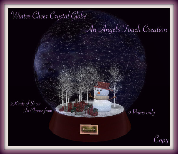 Winter Cheer Chrystal Globe