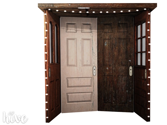 The Hive - Upcycled Door Decor [Light]