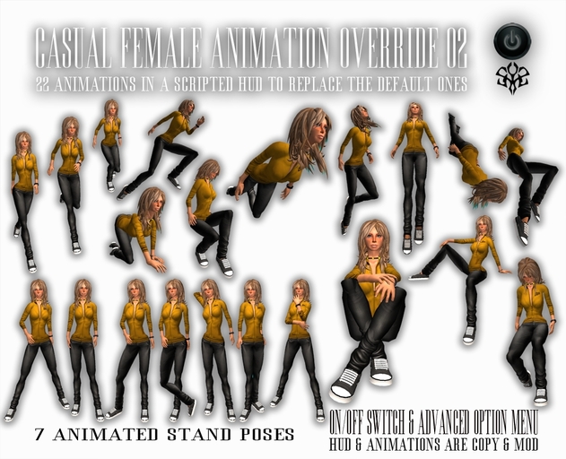 *zip* casual female AO animations override 2