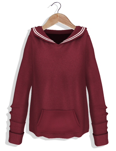 [MotiAme] Sailor Sweater - Red