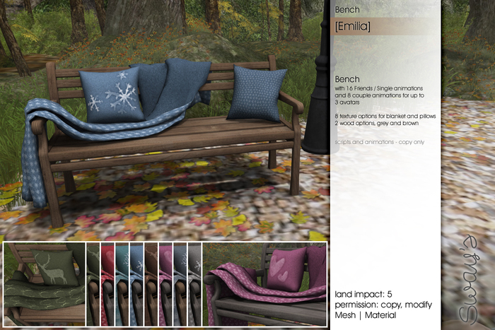 Sway's [Emilia] Bench