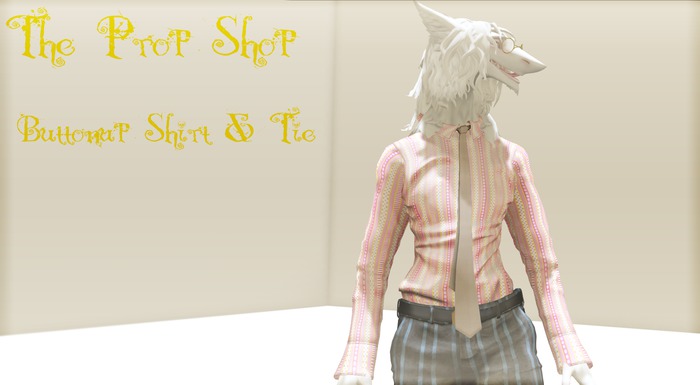 TPS - Sergal Buttonup Shirt & Tie - Striped Pink
