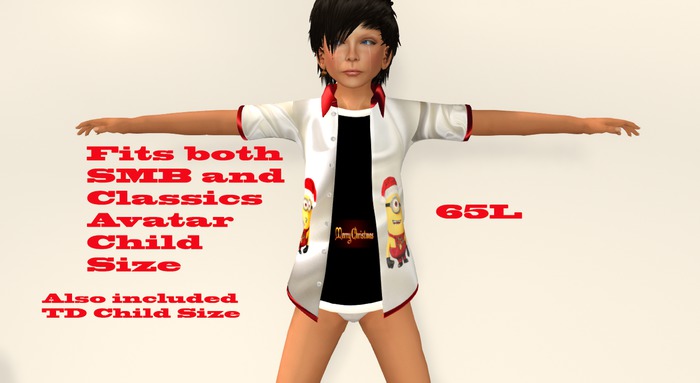 Open Shirt Fun Christmas 