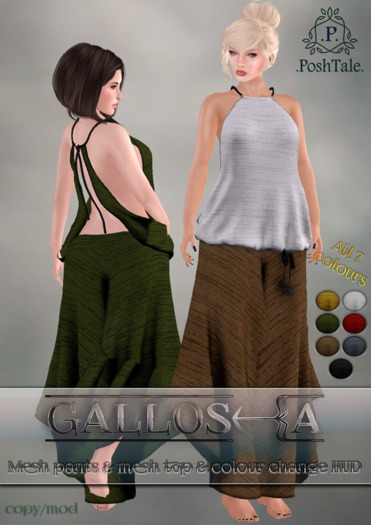 .PoshTale. Gallosia Pants & Top [wear to unpack]