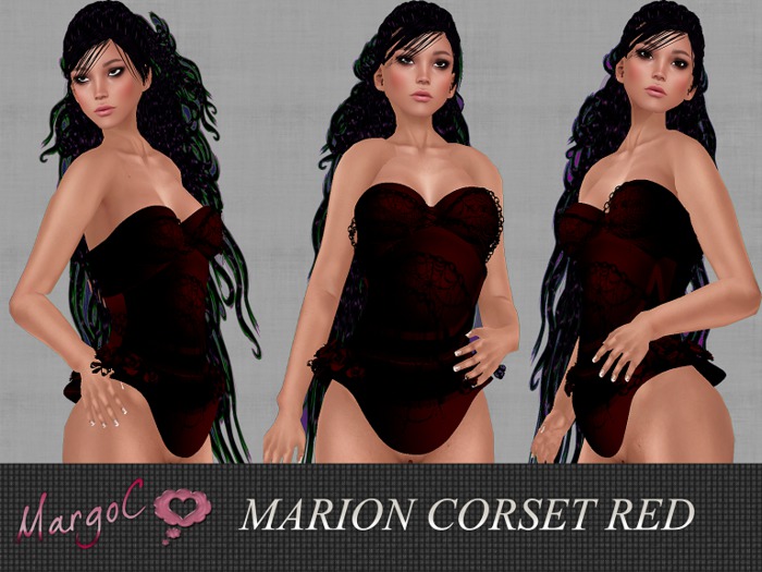 DEMO MARION CORSET RED - MargoC