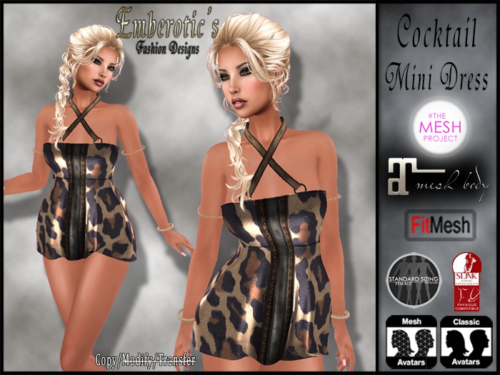 EFD_15 Cocktail Mini Dress Animalistic