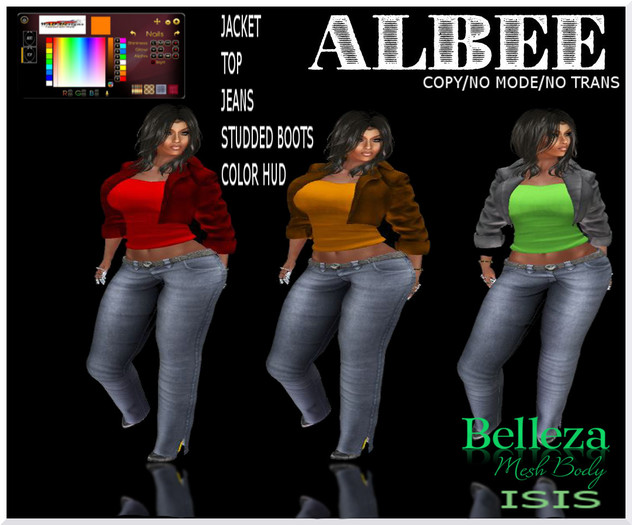 ALBEE JACKET TOP JEANS BELLEZA ISIS