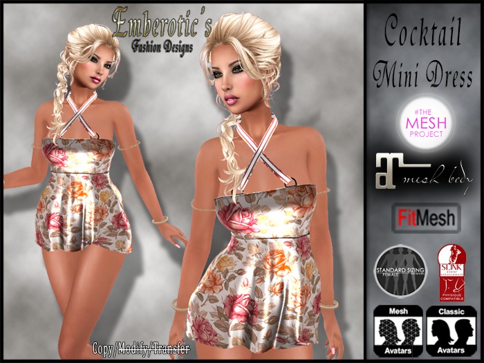 EFD_15 Cocktail Mini Dress Floral Memories