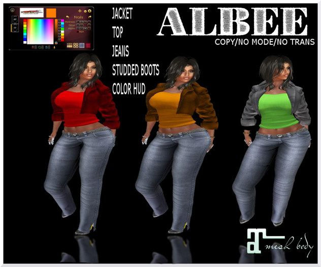 ALBEE JACKET TOP JEANS MAITREYA
