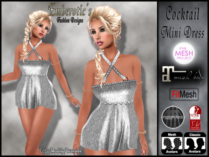EFD_15 Cocktail Mini Dress White Goddess