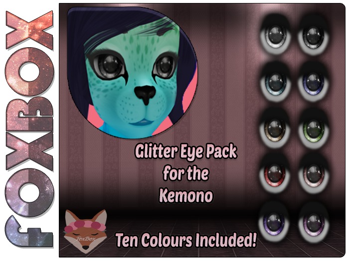 ~FoxBox~ Kemono Glitter Eye Pack