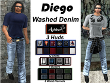 [ASHBURY] Diego Jeans Washed w/HUDS